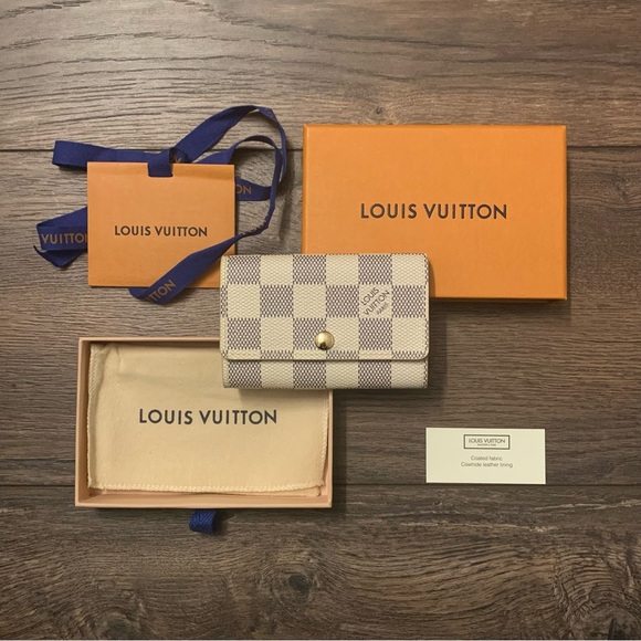 Louis Vuitton Accessories - ❌SOLD❌ Louis Vuitton 6 Key Holder Case in Damier Azur Coated Canvas